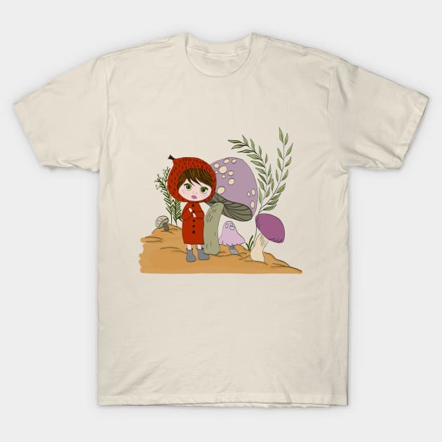 mushroom garden T-Shirt by Beni-Shoga-Ink